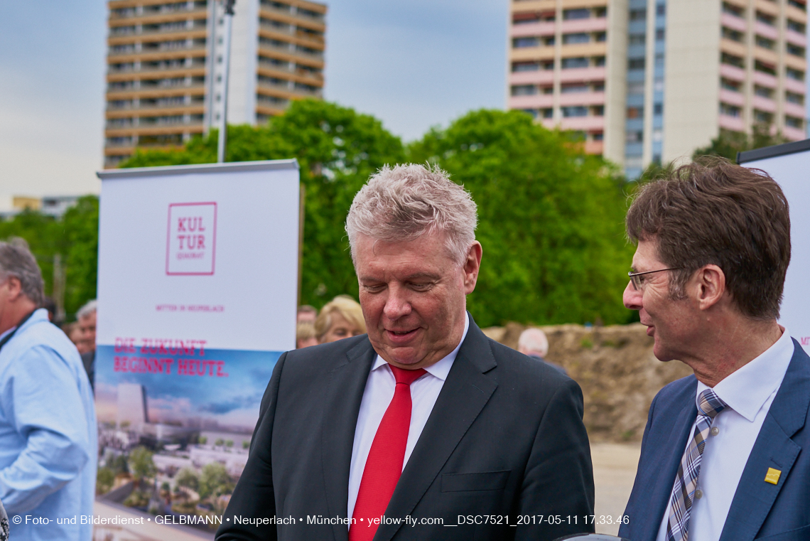 11. Mai 2017 - Grundsteinlegung für die LOGE und dem Kulturquadrat in Neuperlach